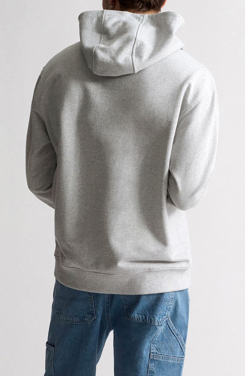 Brooklyn Industries Logo Hoodie, Alternate, color, Light Grey Melange