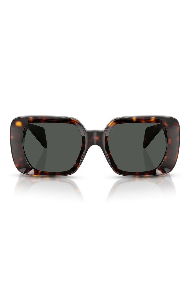 54mm Square Sunglasses, Main, color, HAVANA