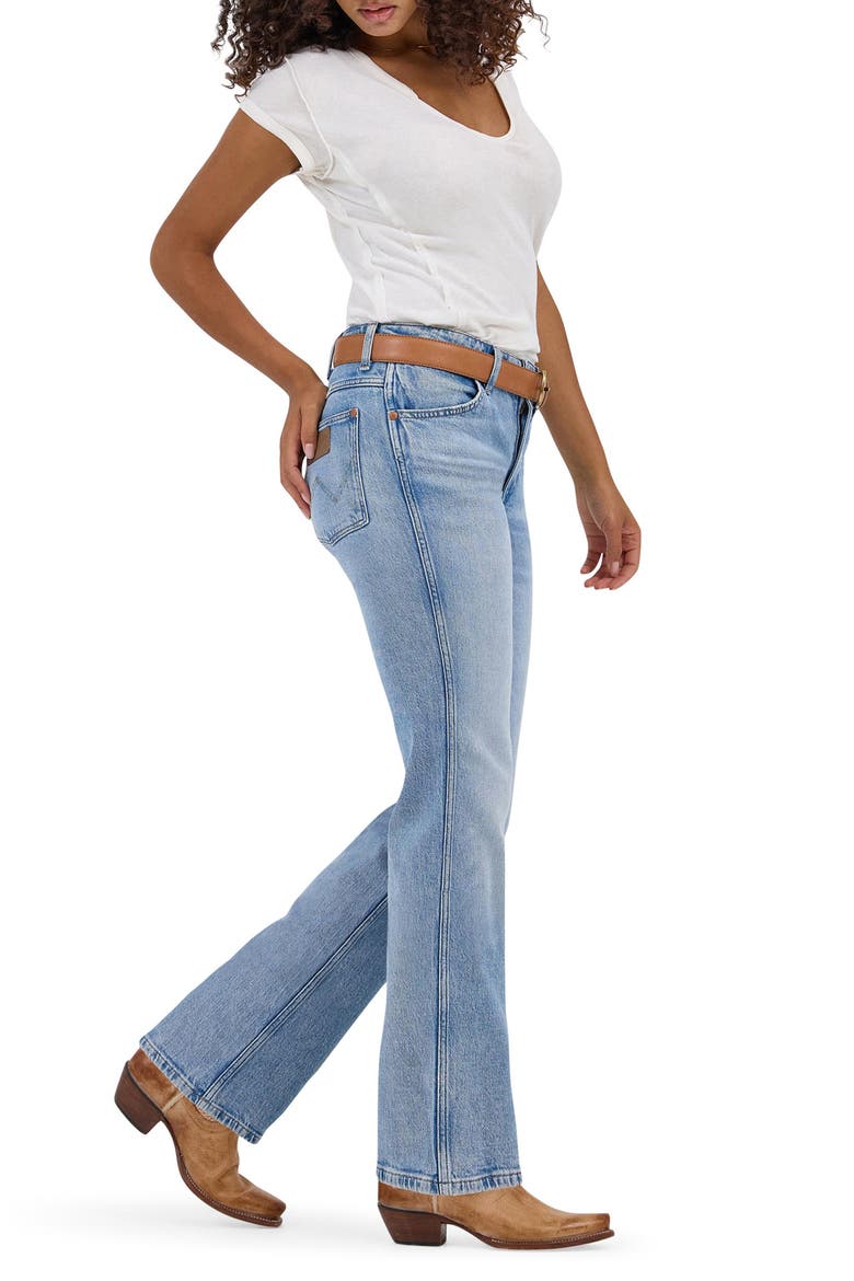Wrancher High Waist Bootcut Jeans, Alternate, color, FROSTY SILVER