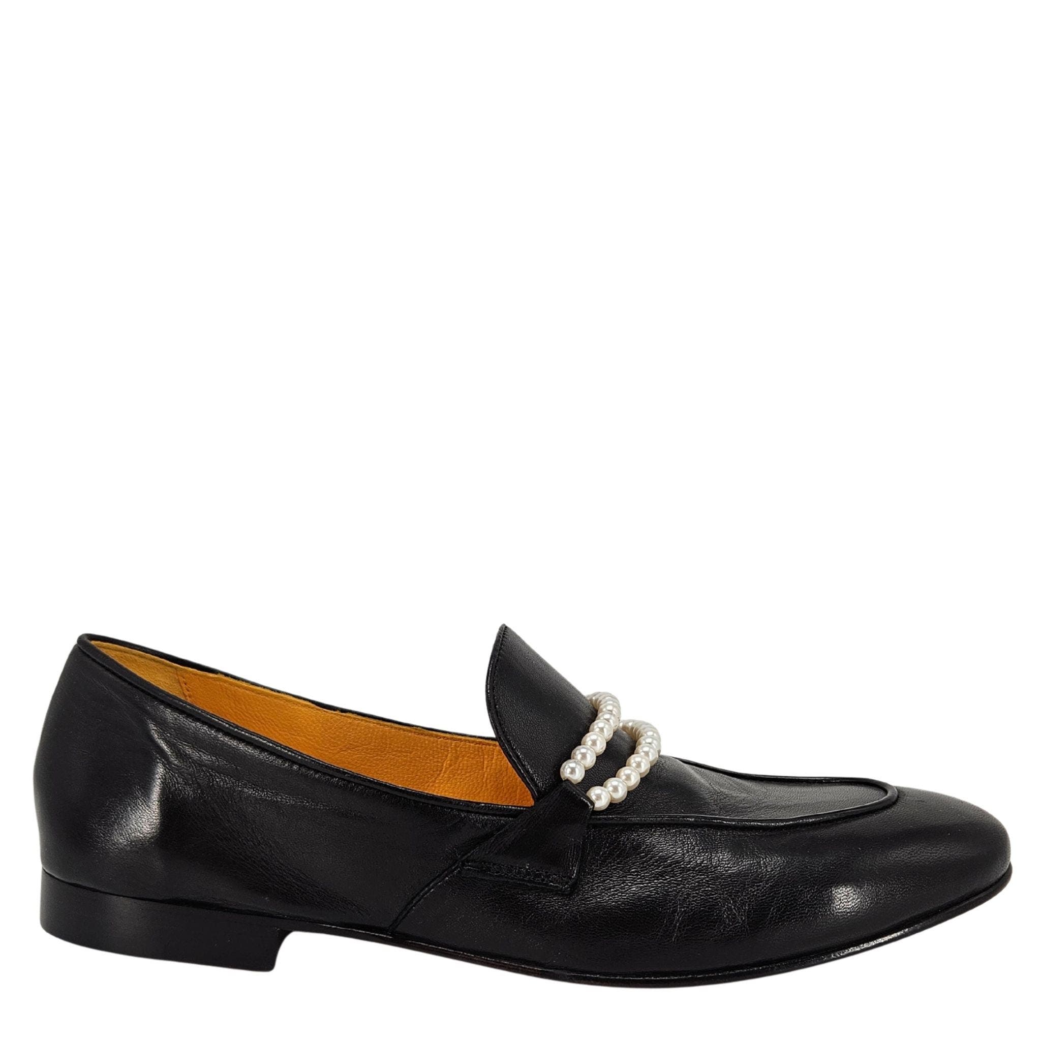 Madison Maison Pearl Flat Loafer, Main, color, Black
