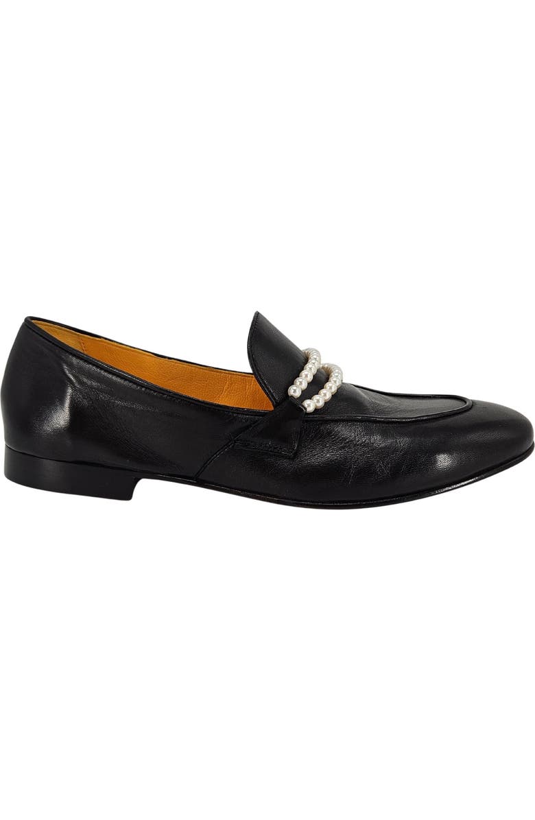 Madison Maison Pearl Flat Loafer, Main, color, Black