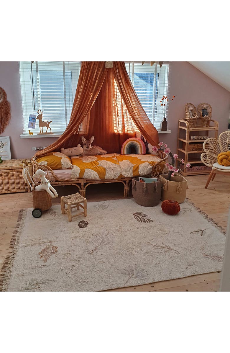 Lorena Canals Washable Rug Pine Forest, Alternate, color, Natural, Brown, Olive, Grey