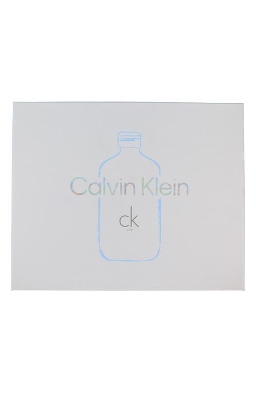 Calvin Klein Ck One 3-piece Gift Set $90 Value In Transparent