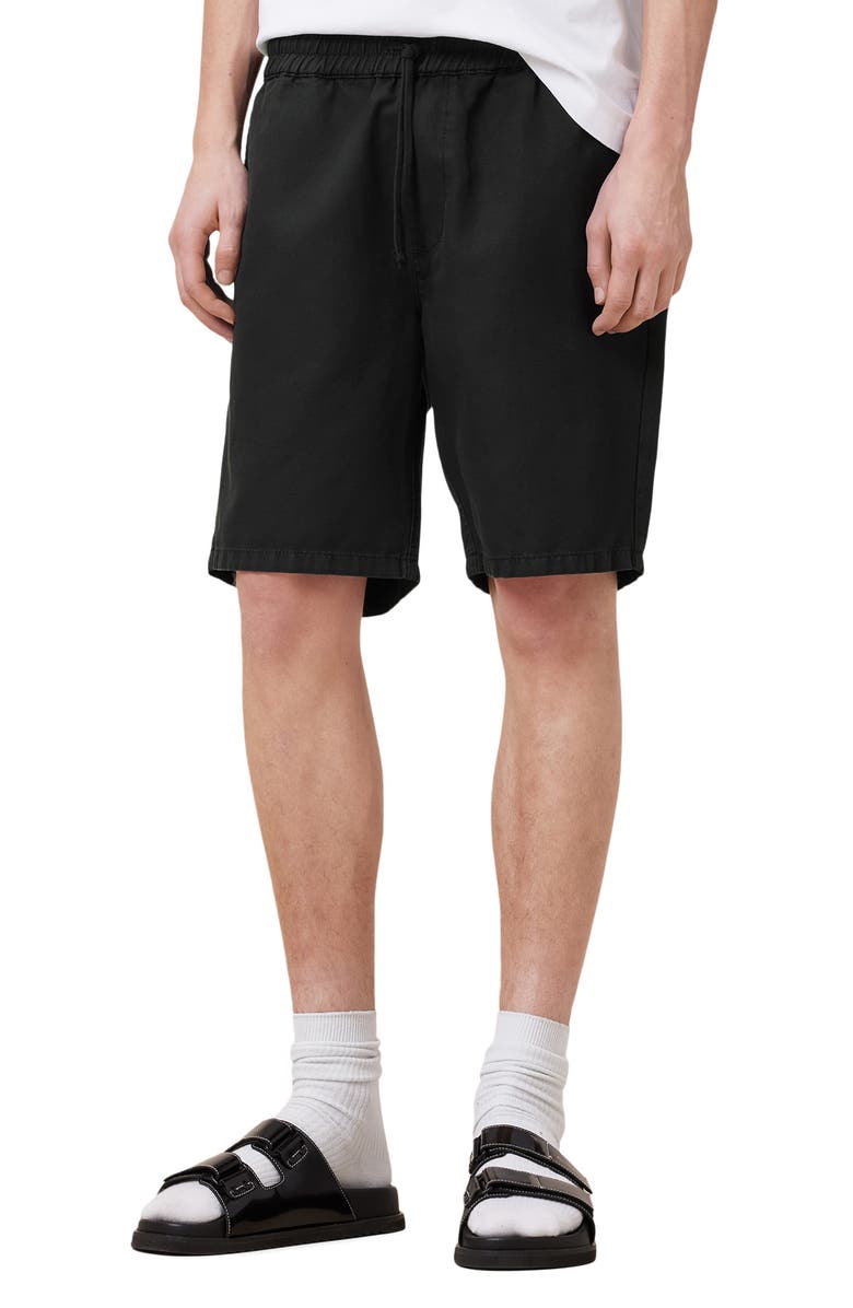 AllSaints Hanbury Cotton & Linen Drawstring Short, Alternate, color, 