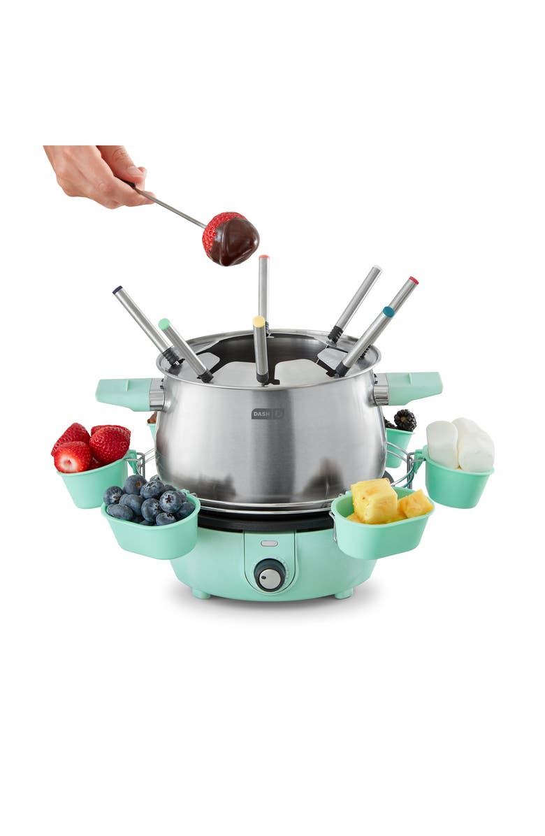Dash Deluxe Fondue Maker, Alternate, color, Aqua