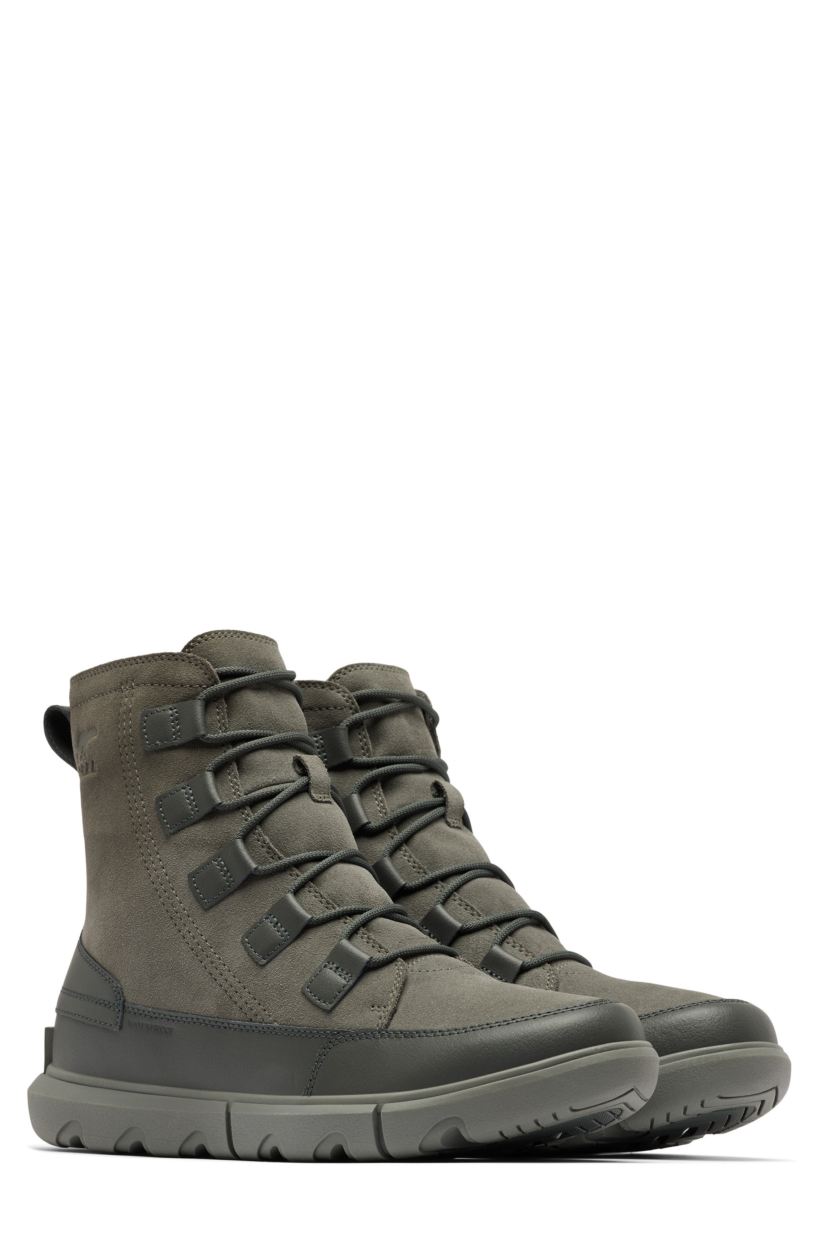 Sorel Explorer Next Sneaker Mid WP Waterproof Boots Men\'s Size 9.5 Dark Gray NEW Explorer Next Sneaker Mid WP Black | Quarks Shoes main image 3
