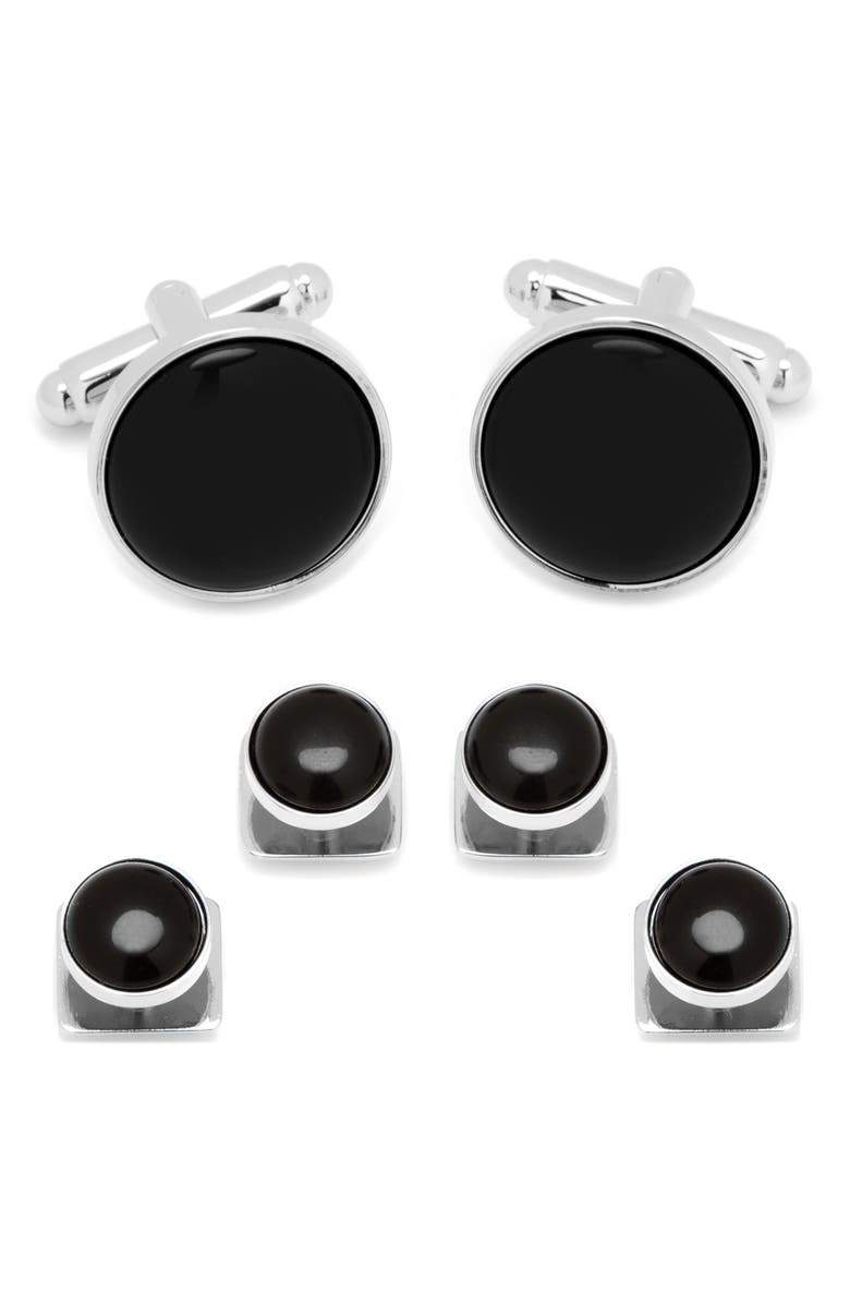 Cufflinks, Inc. Ox and Bull Trading Co. Stud Set, Main, color, Silver