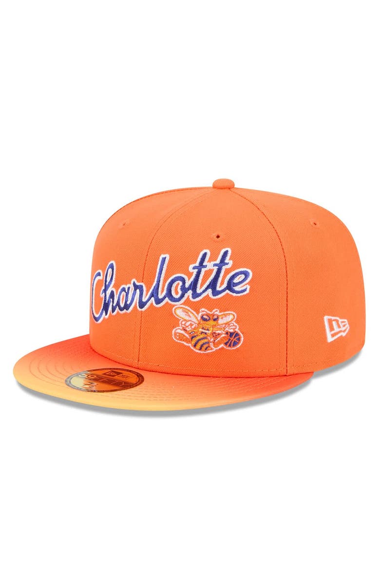 New Era Men's New Era Orange Charlotte Hornets 2025/26 City Edition Alternate 59FIFTY Fitted Hat, Alternate, color, Orange