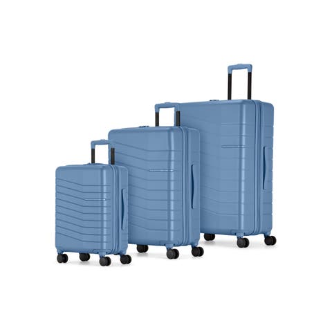 Munich 3 Piece Hardside Luggage Set with Expansion