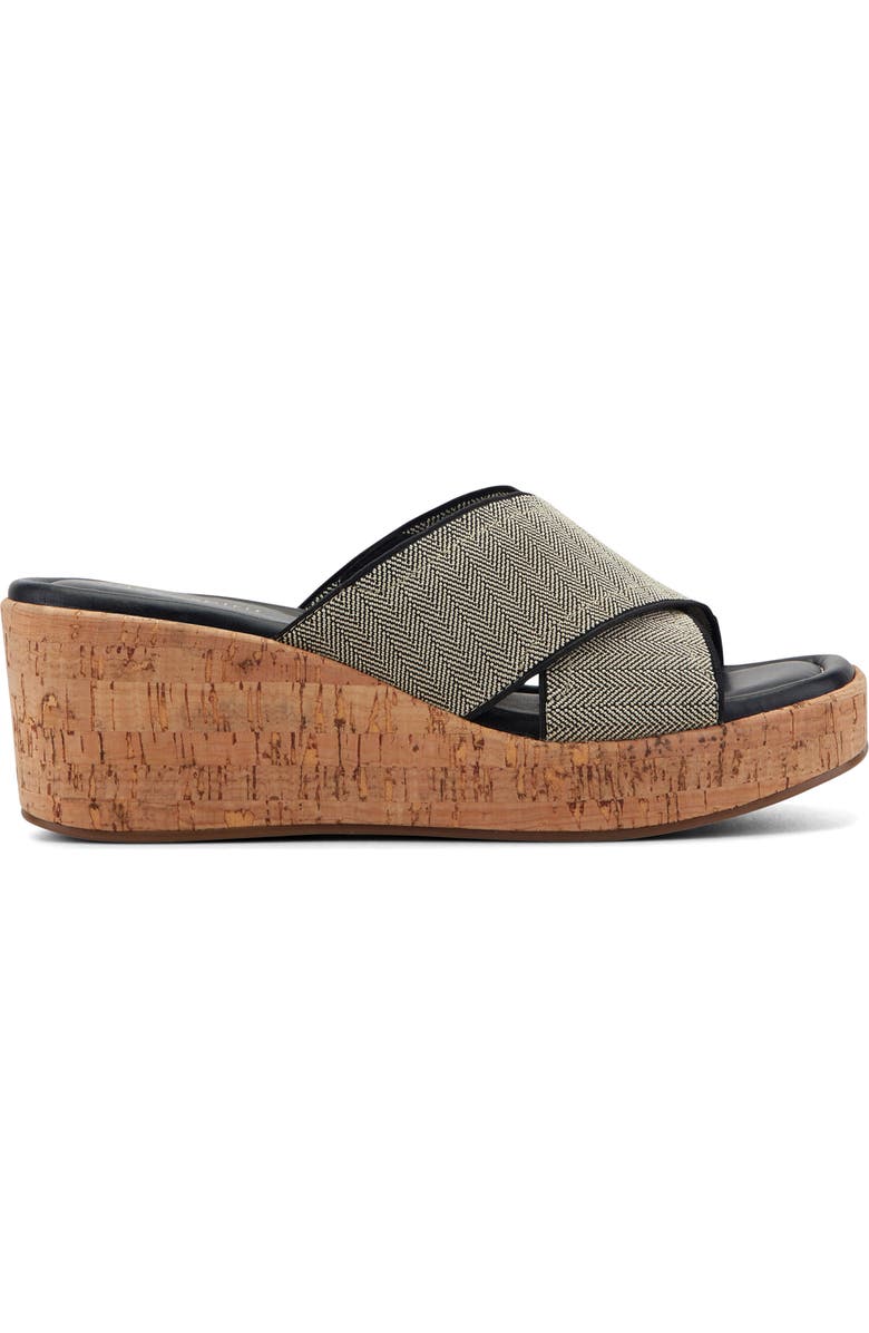 Easy Spirit Fawn Wedge Slide Sandal - Wide Width Available, Alternate, color, Blk01