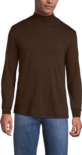 Lands' End Cotton Supima Mock Turtleneck | Nordstrom