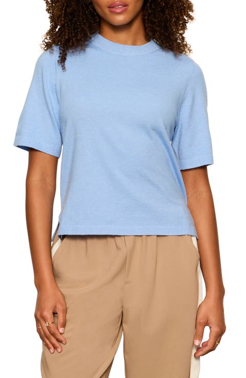 Perfect Tipped Short Sleeve Sweater