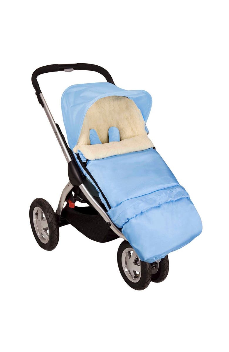 Cover Baby LLC Scandinavian Organic Wool Adjustable Footmuff, Alternate, color, Black