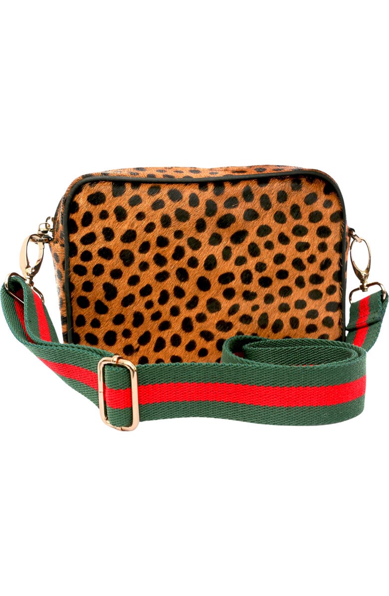 The Artisan & Company Leopard Leather Camera Bag, Main, color,