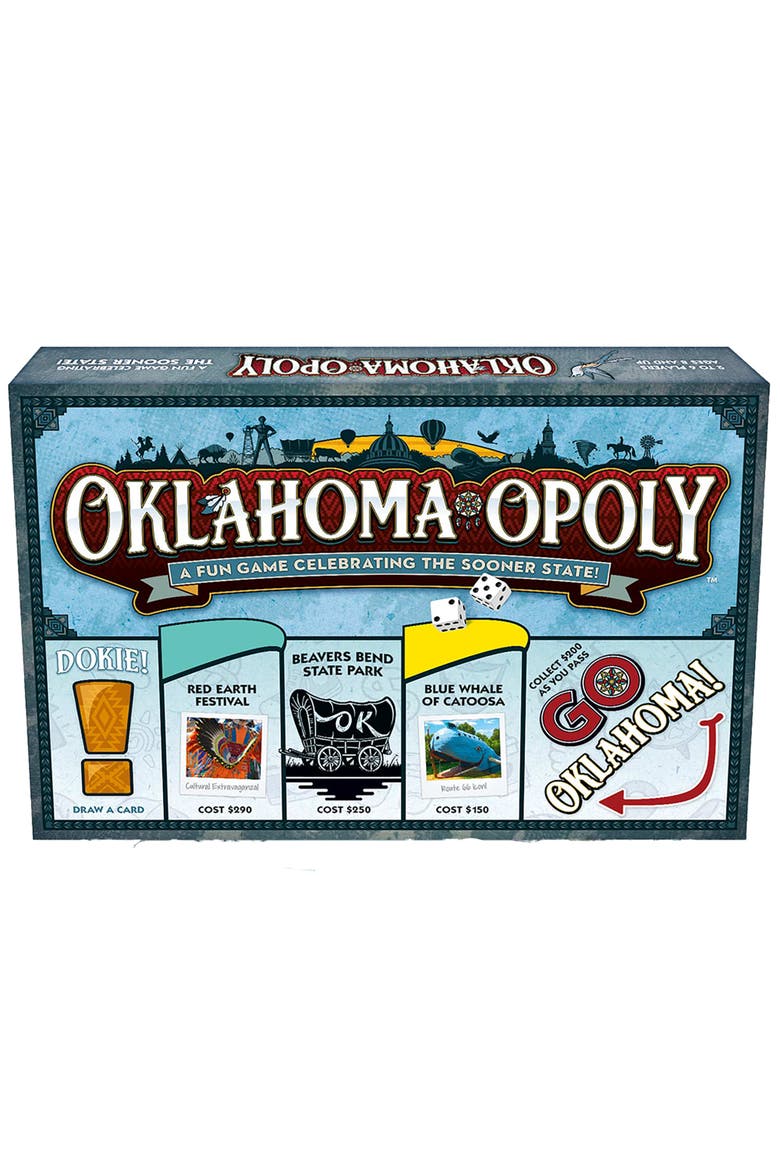 Oklahoma Opoly Board Game, Main, color, Multicolored