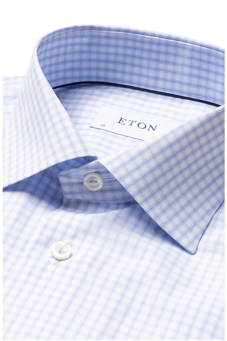 Contemporary Fit Check Dress Shirt, Alternate, color, BLUE