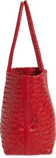 Handwoven Leather Tote
