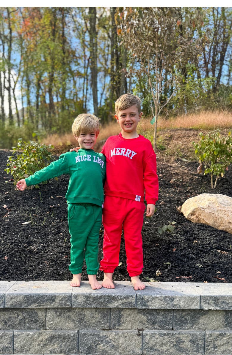 Bits & Bows Merry Sweatsuit, Alternate, color, Red