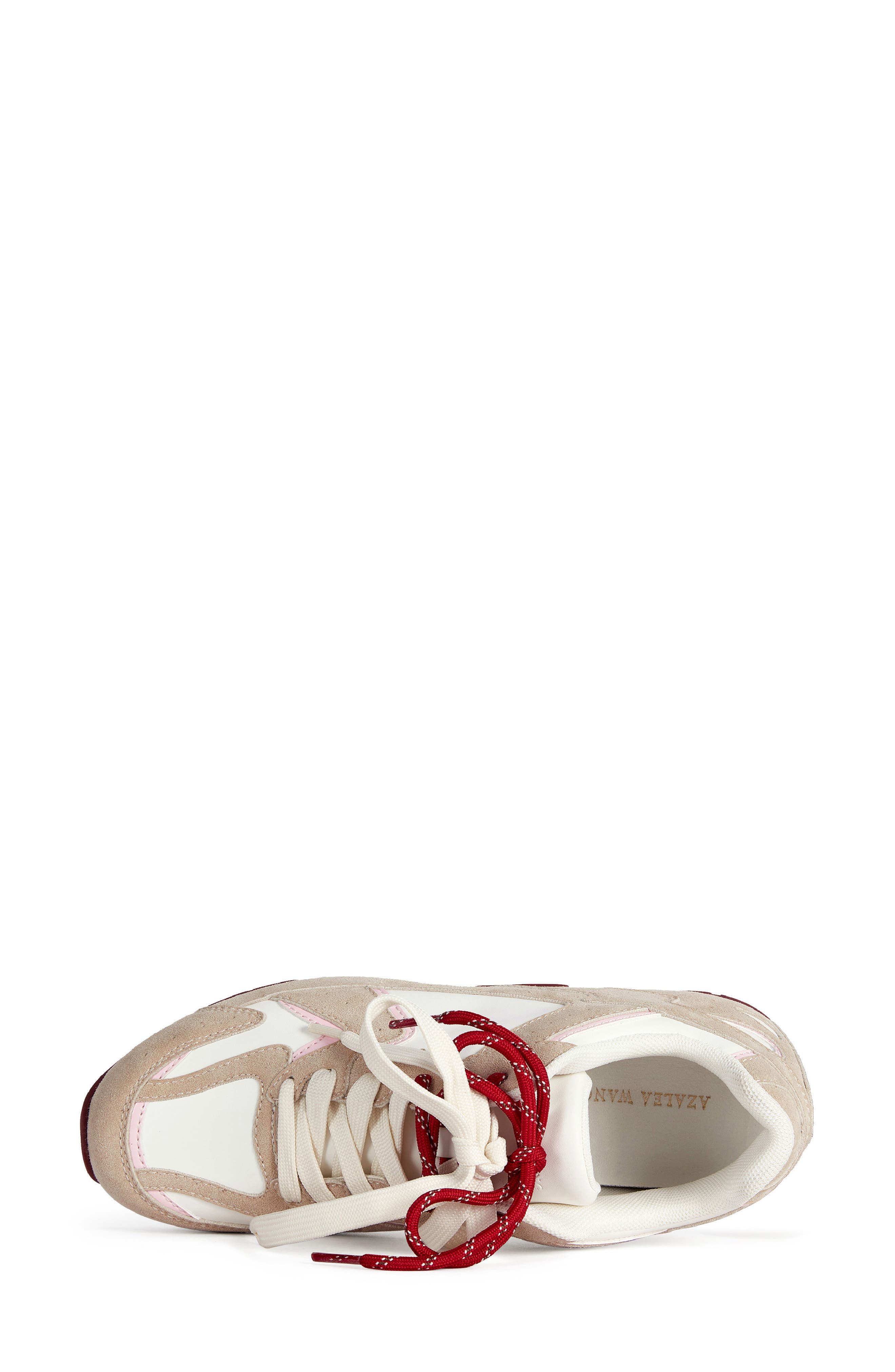 Bestie Faux Leather Sneaker, Alternate, color, BEIGE MULTI