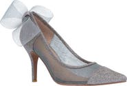 J. Reneé Sheer Bow Pointed Toe Pump