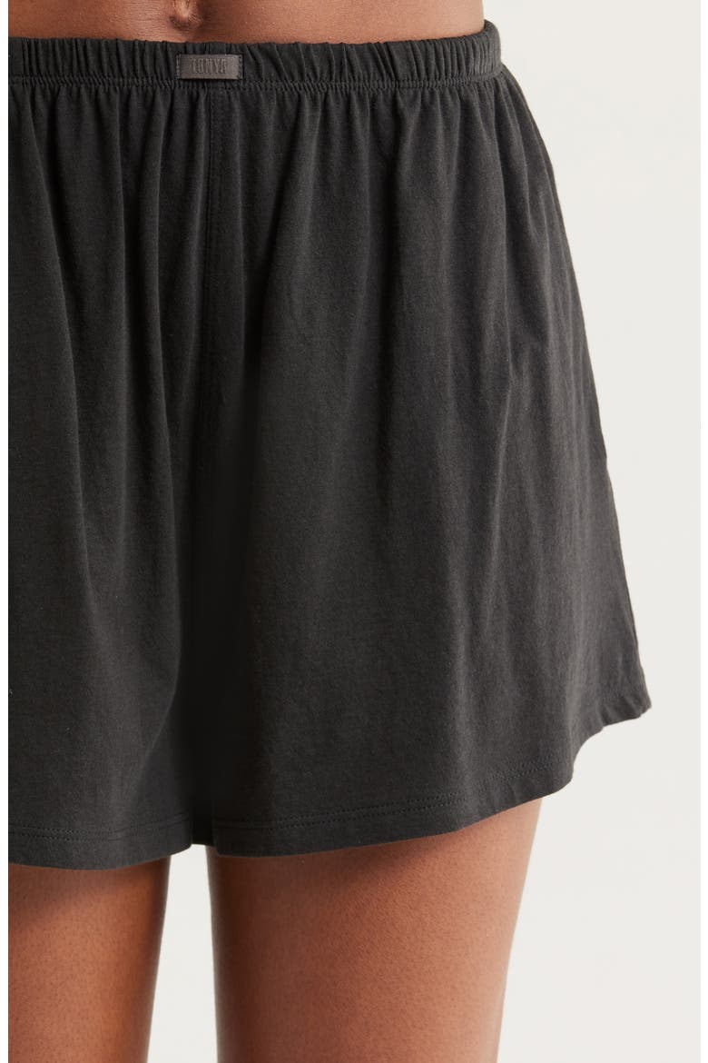 Organic Pima Cotton Short Pajamas, Alternate, color, IMMERSED BLACK