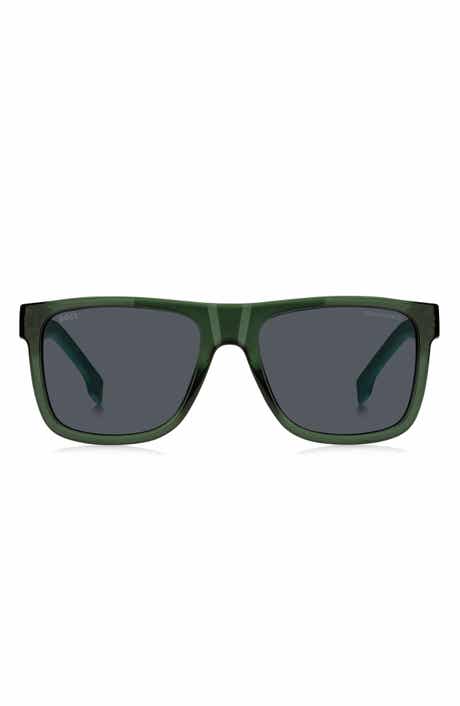 BOSS 55mm Rectangular Sunglasses