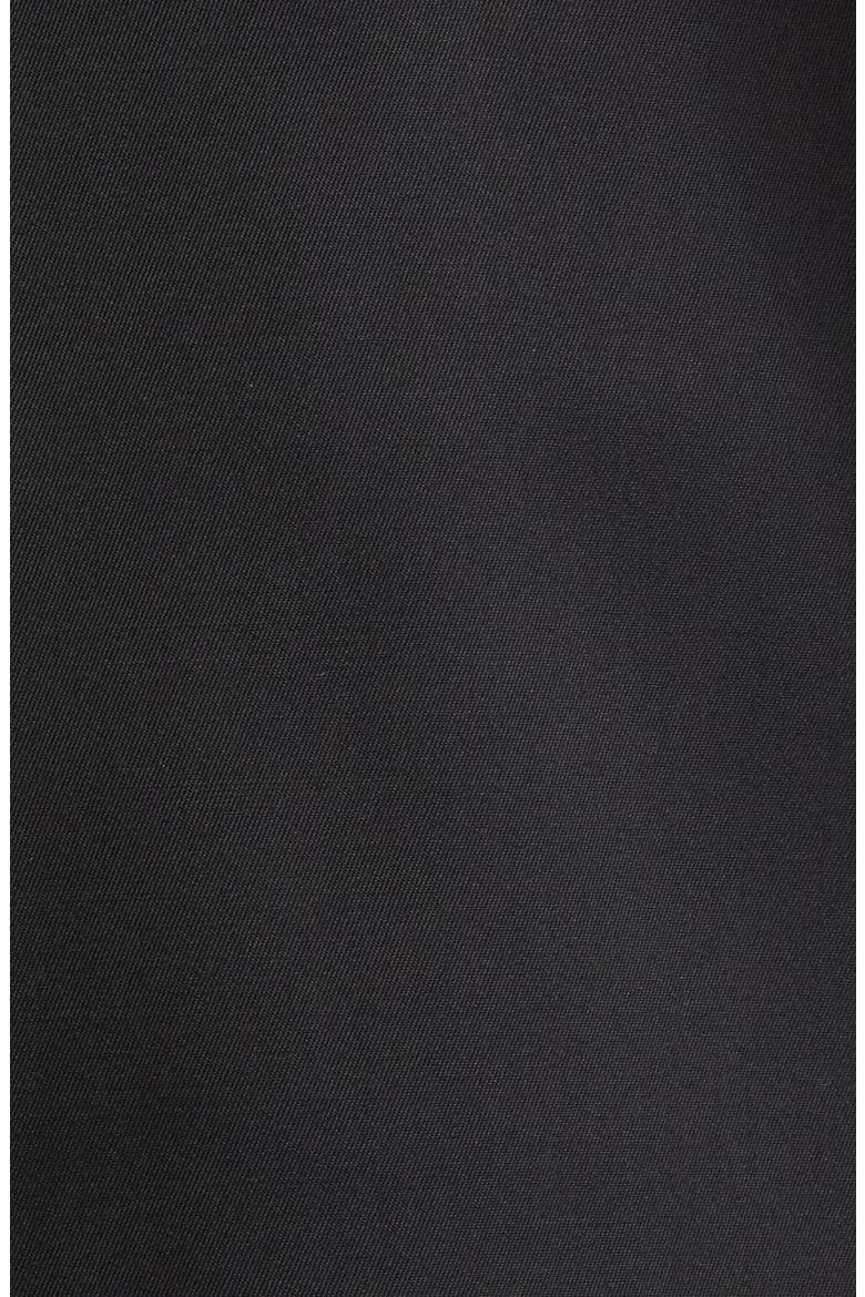 Virgin Wool & Silk Blend Gabardine Tuxedo Skirt, Alternate, color, NERO