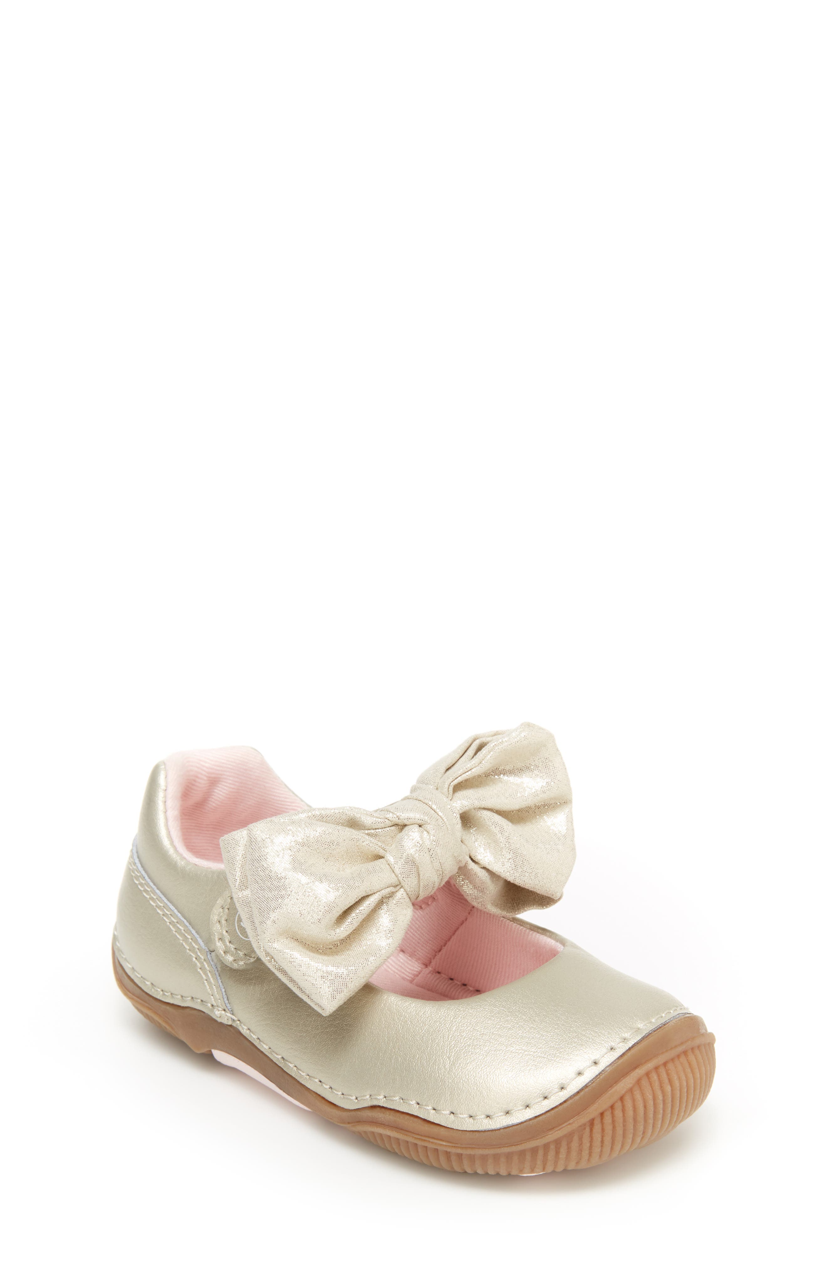Stride Rite SRT Henley Metallic Bow Mary Jane, Main, color, 