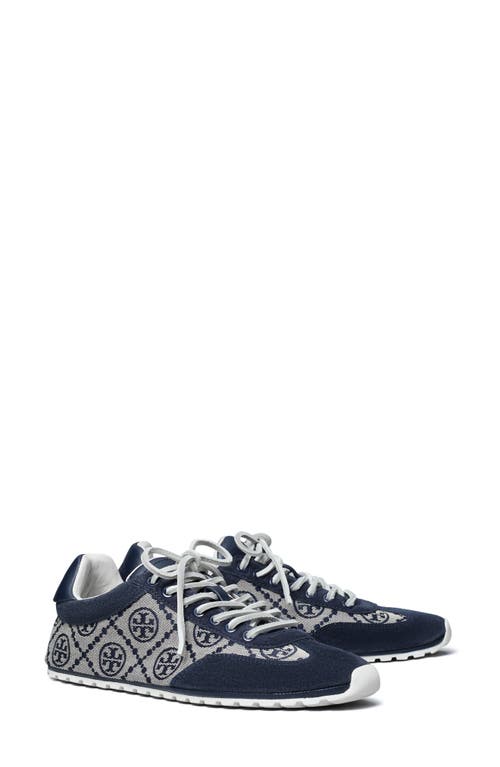 Tory Burch T Monogram Field Sneaker In Blue