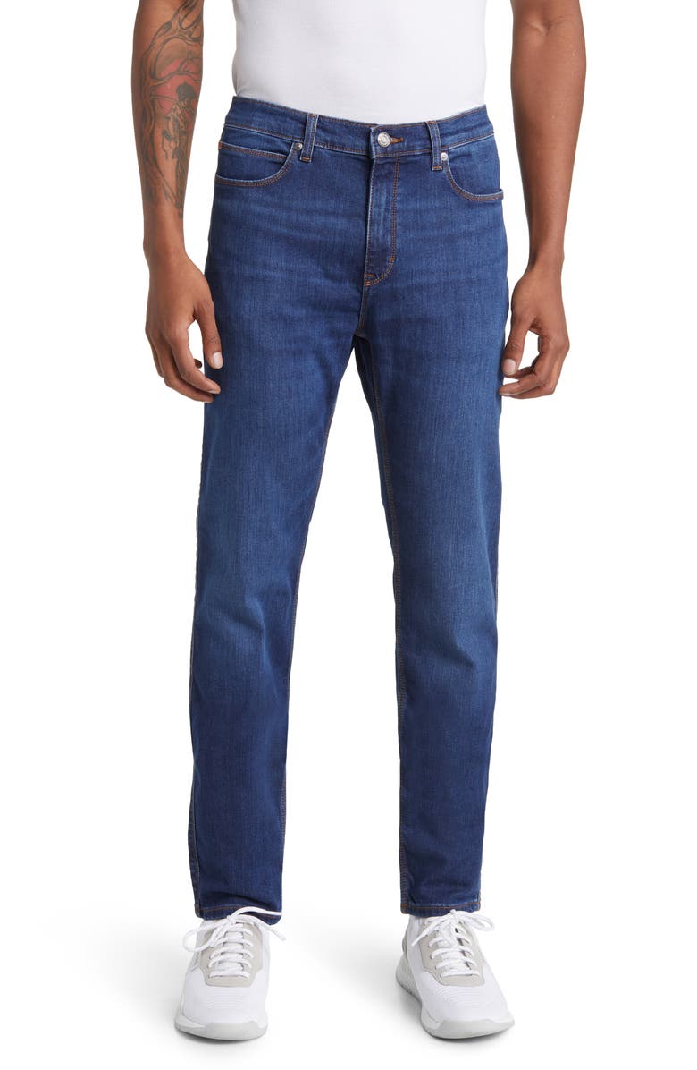 HUGO 708 Slim Fit Stretch Jeans, Main, color, 