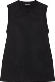 TOM FORD Sleeveless Rib Mini Sweater Dress