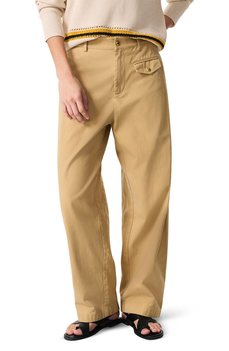 rag & bone Renata Straight Leg Pants, Main, color, Beige