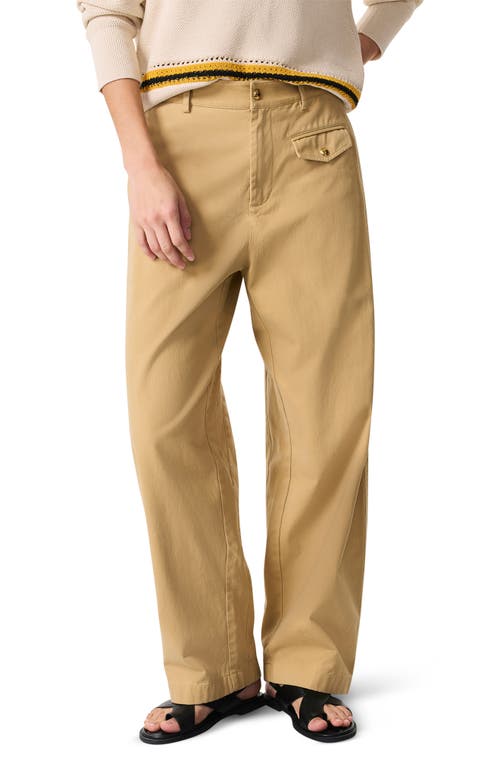 Rag & Bone Renata Straight Leg Pants In Beige