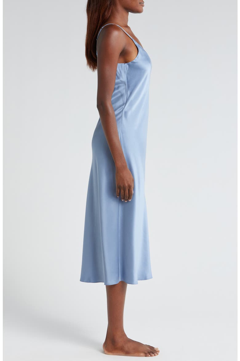 Washable Silk Slipdress Nightgown, Alternate, color, PASTORAL BLUE
