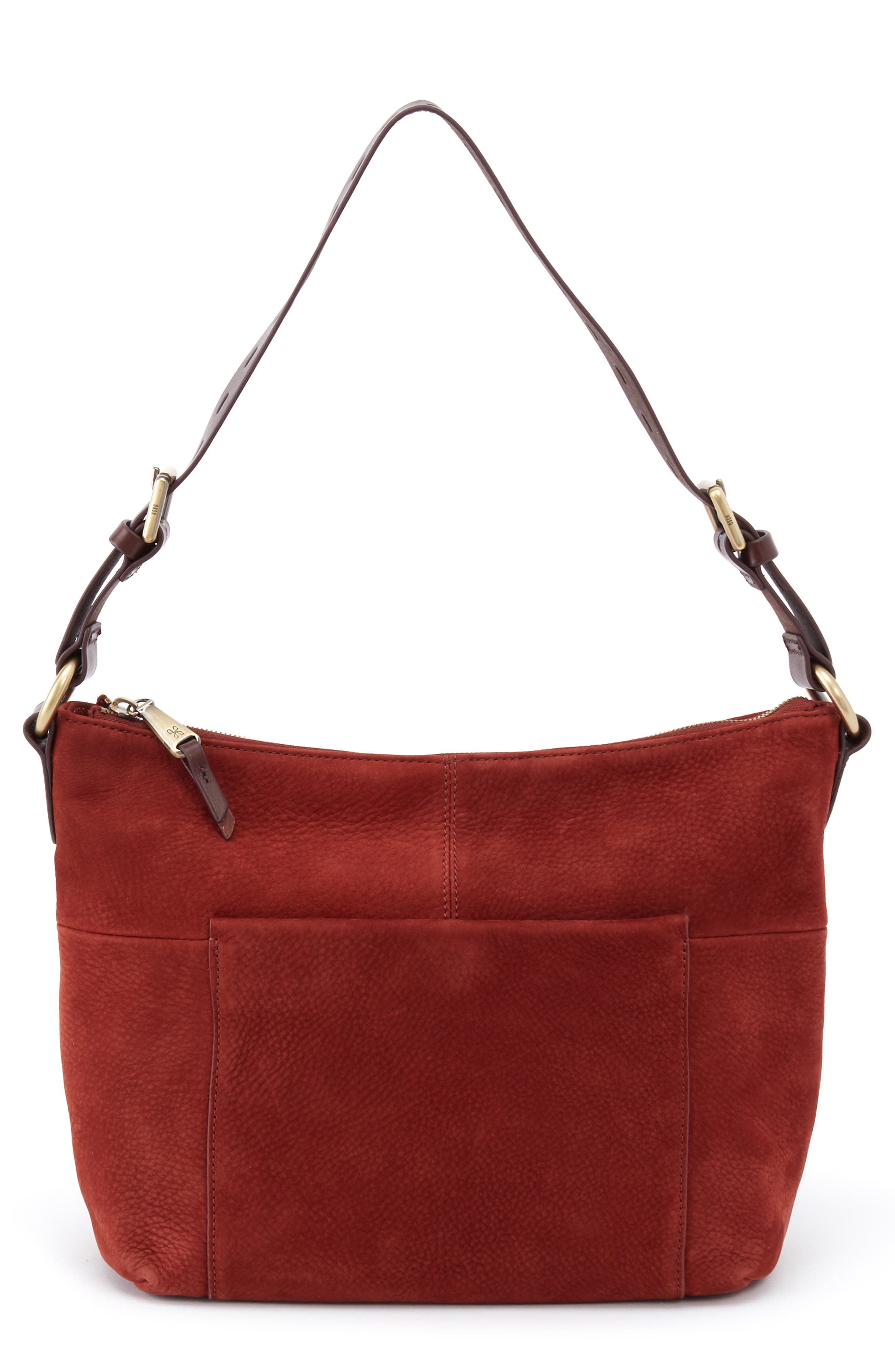 HOBO Charlie Calfskin Leather Shoulder Bag, Main, color, 