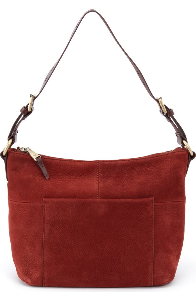 HOBO Charlie Calfskin Leather Shoulder Bag, Main, color,