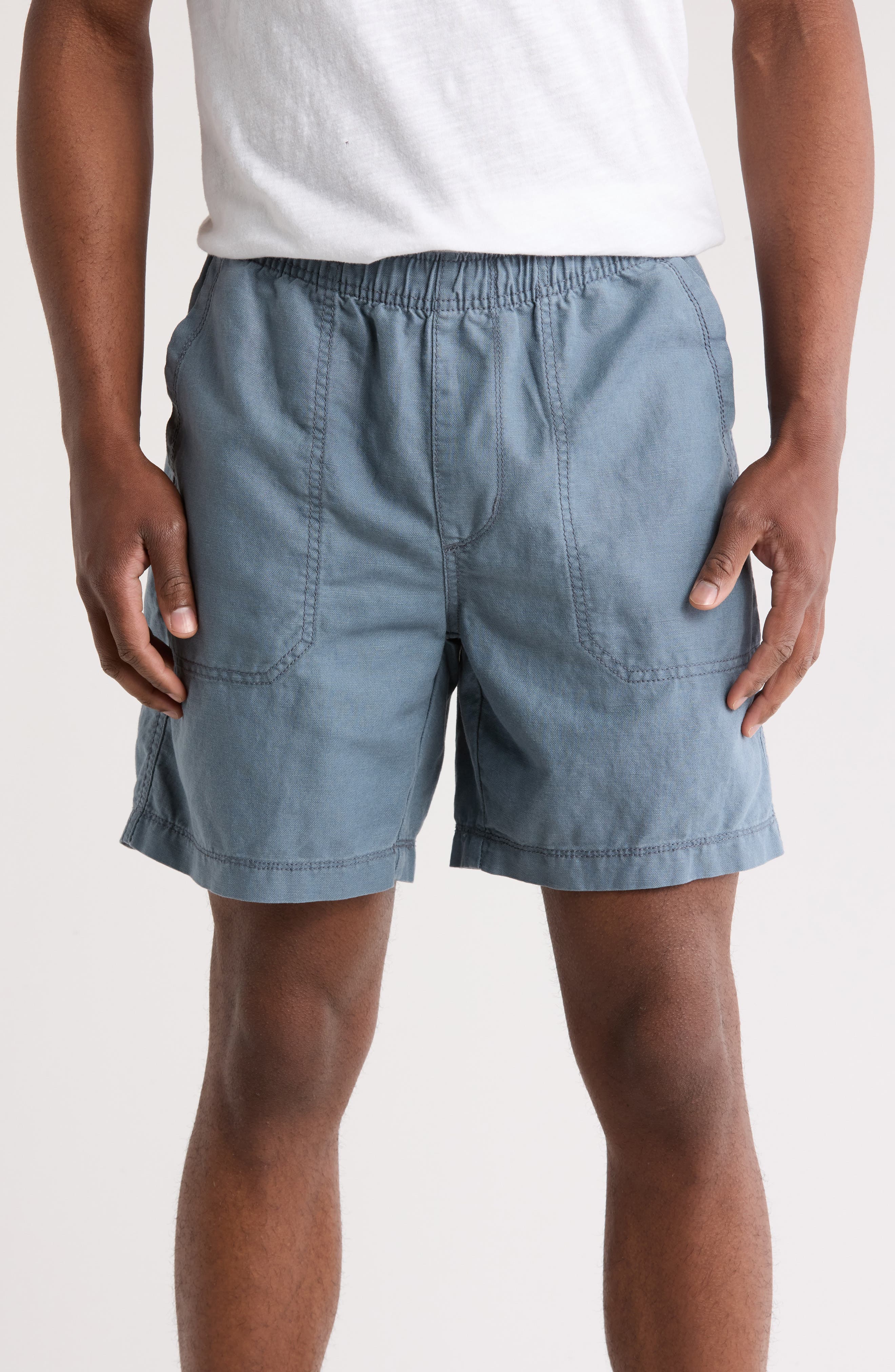 Cubano Linen & Cotton Pull-On Shorts - image 5