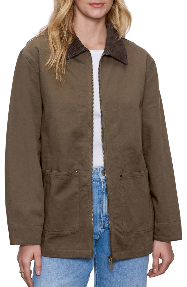 Sanctuary Barn Jacket, Main, color, Burnt Olive