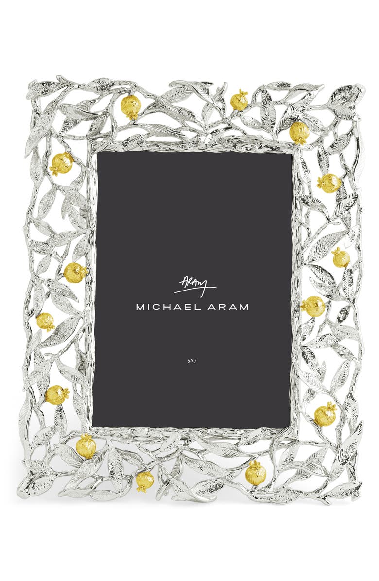 Michael Aram Pomegranate Convertible Easel Picture Frame, Alternate, color, Gold/ Silver