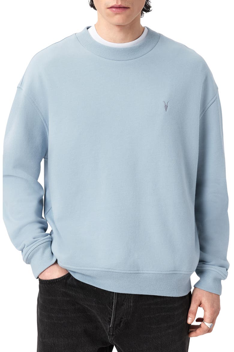 Asher Crewneck Sweatshirt, Main, color, MISTY BLUE