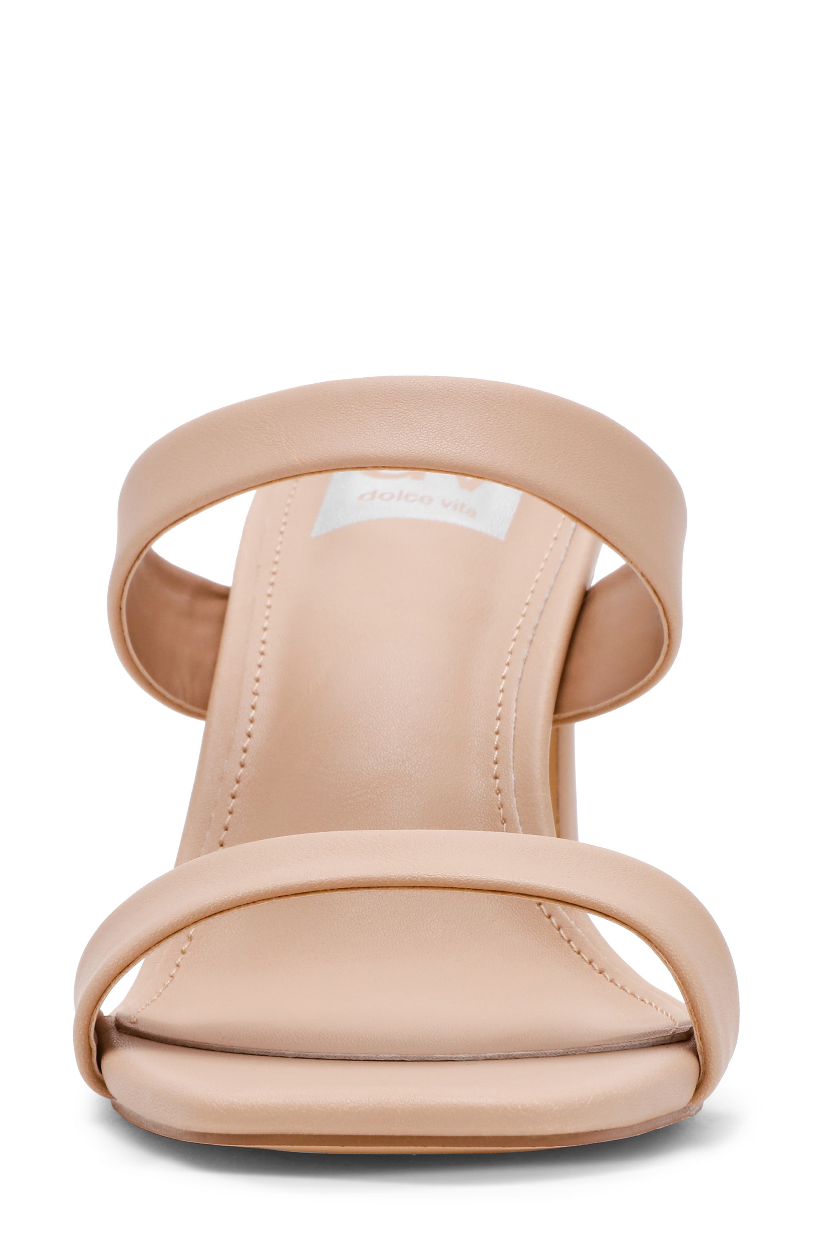 Veniss Block Heel Slide Sandal, Alternate, color, BEIGE