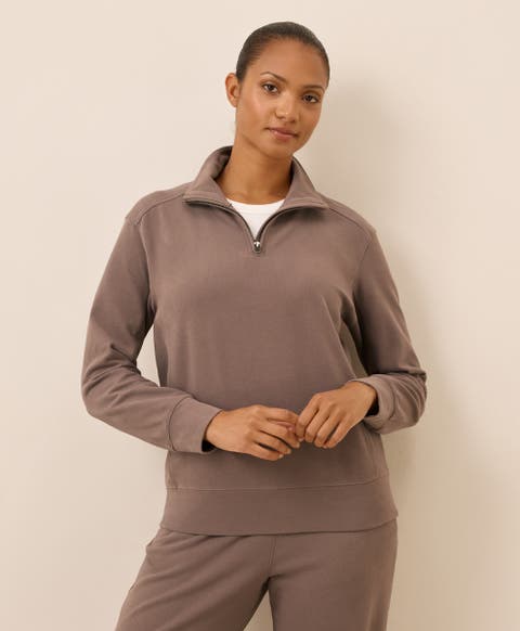 Organic Cotton CloudKnit Quarter Zip
