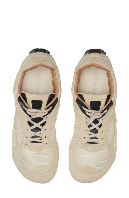 Bottega Veneta Orbit Lite Lace-up Suede And Nylon Sneakers