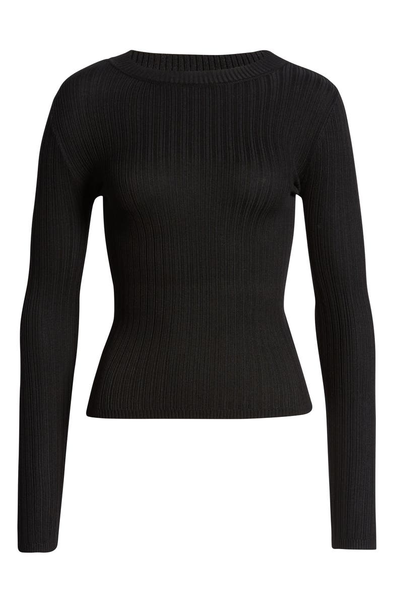 Love By Design Skivvy Ribbed Sweater, Alternate, color, 