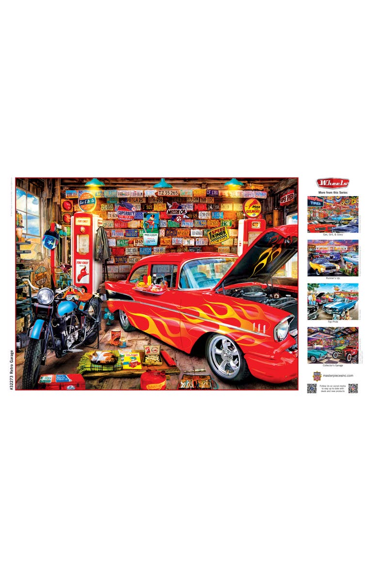 Retro Garage 750 Piece Jigsaw Puzzle, Alternate, color, Multicolor