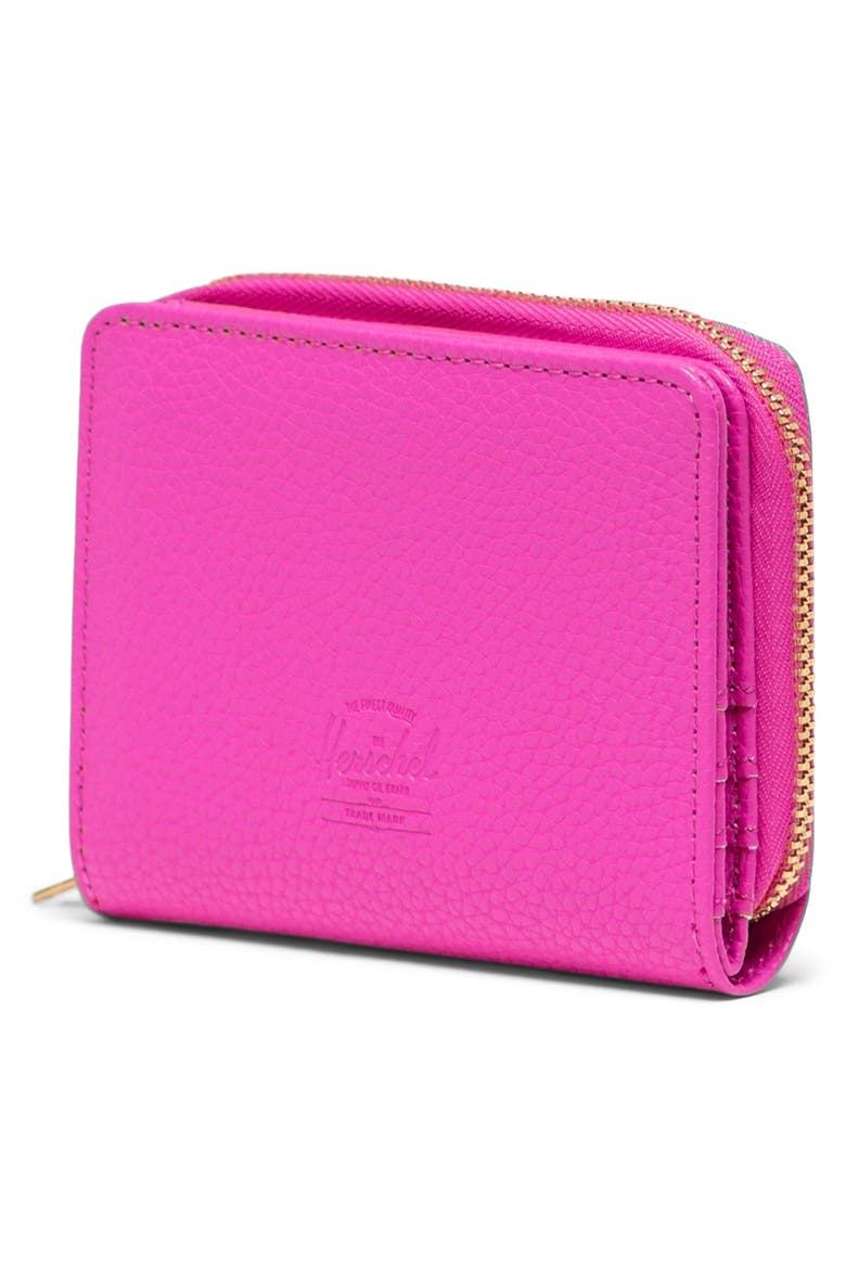 Georgia Faux Leather Wallet, Alternate, color, ROSE VIOLET