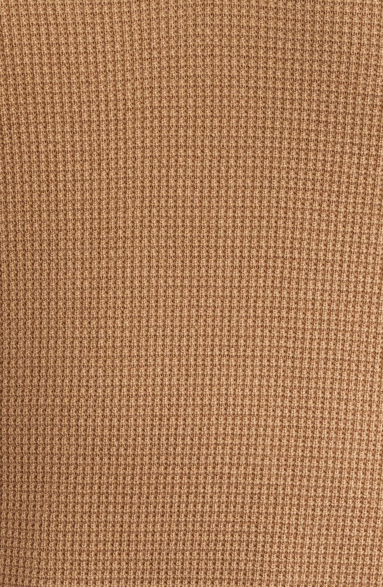BOSS Lancio Solid Cotton Waffle Polo Sweater, Alternate, color, Open Beige