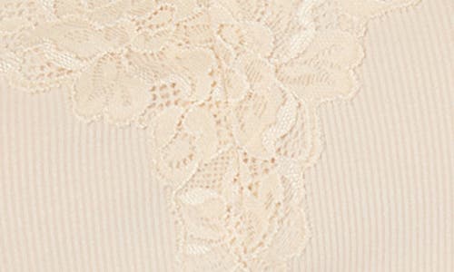 Shop Cami Nyc Lani Lace Trim Rib Tank Top In Bone