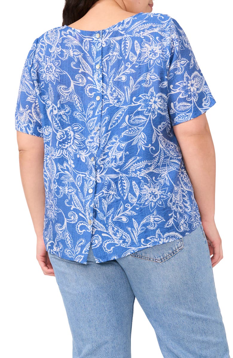 Vince Camuto Paisley Top, Alternate, color, Steel Blue Paisley