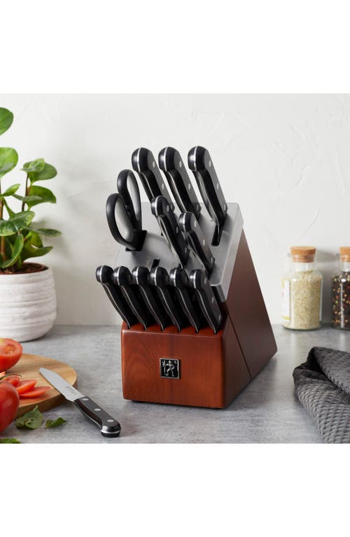 Henckels Cutlery Solution 14-piece Self-sharpening Knife Set In Black